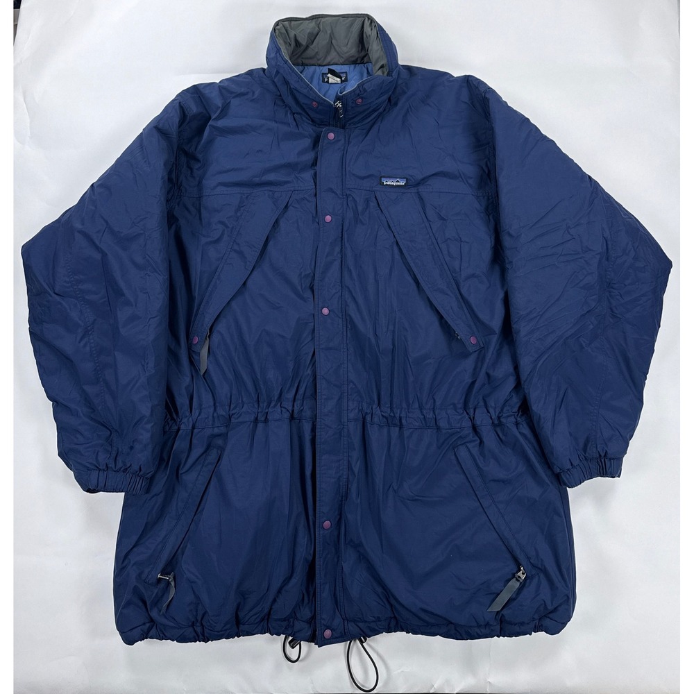 Vintage Patagonia Mens Das Parka XXL Navy Blue 1997 Insulated Puffer Full Zip